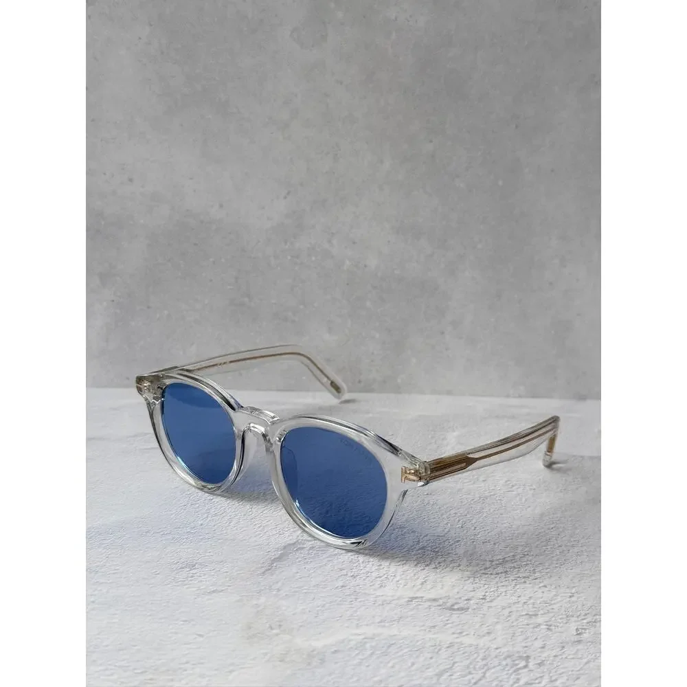 NEW Tom Ford FT1123-D Sunglasses in Clear Blue Lens $490